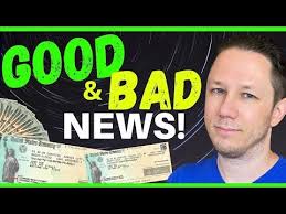 Good And Bad News 1200 Second Stimulus Check Update Youtube In 2020 Bad News Joe Biden Bad