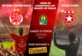 All information about wydad ac (botola pro inwi) current squad with market values transfers rumours player stats fixtures news. Wydad Casablanca Vs Etoile Sahel Ligue De Champions Caf Quarts De Finale Stade Mohammed V Casablanca Ticket Ma