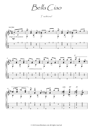 потому что нельзя быть на свете красивой такой текст Bella Ciao Guitar Fingerstyle Download In 2020 Guitar Tabs Guitar Tabs Songs Guitar