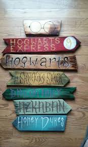 Harry Potter Direction Sign Harry Potter Decor Harry Potter Nursery Harry Potter Room