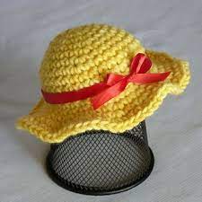 Doll Sun Hat Small2 Crochet Sun Hat Crochet Doll Clothes Crochet Hat Pattern
