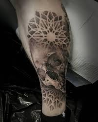 Black and grey tattoo realism by Chris Adamek