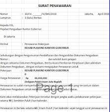 Keduanya menjadi isi paling utama dalam surat penawaran sebab akan surat penawaran harus ditandatangani oleh orang yang berwenang. Contoh Surat Tender Atau Surat Penawaran Ilmu Beton