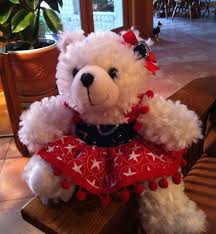 If You Like To Sew Check With Your Local Salvation Army To See If They Need People To Dress Dolls Bears I Love Doing It Teddy Bear Doll Bear Doll Dolls
