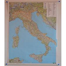 Mapa pokazuje średni współczynnik poprawności odpowiedzi na pytania oznaczone. Wlochy Mapa Samochodowa 1 1 000 000 105x125 Cm