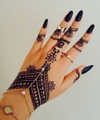 Henna Nails And Black Image Henna Tattoo Designs Henna Tattoo Tattoos