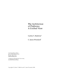 Tes ielts di semarang di jalankan oleh tim idp ielts semarang yang setiap bulannya dalam dua modul academic dan general training. Pdf The Architecture Of Platforms A Unified View