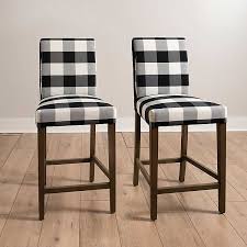 You can select from the cover only or the cover. Black White Buffalo Plaid Counter Chairs Set Of 2 Kirklands