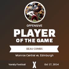 Beau Combs' Monroe Central High School Bio