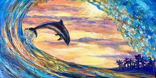 Hey everyone, i just posted a new step by step tutorial taught by alesia habovych. Sunset Waves Acrylic Painting Workshop Atlantic Beach Arts Market