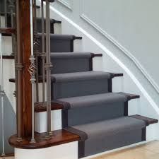 Grey Carpet Stair Runner On Dark Wood Stairs Stair Runner Carpet Carpet Stairs Stair Runner