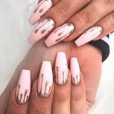 Simple acrylic nails coffin shape nails. Coffin Nails Summer Nail Design Ecemella