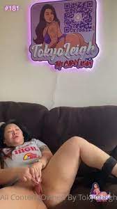 MissTokyoLeigh Masturbates With Dildo On the Couch - Thothub