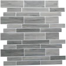 The matte black backsplash and worktop offer a sense of moodiness as well as elegance at the same time. Crystiles Taupe Slate 12 In X 12 In Peel And Stick Vinyl Wall Tile Backsplash Pro Series Thicker Version 4 Pack Walmart Com Walmart Com