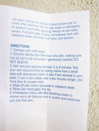 Wash and dry the area to be bleached. Andrea S Facial Hair Removal Cream Instructions 2 Makeupandbeauty Com