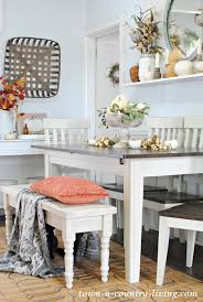 The most common farmhouse table metal legs material is cotton. A Farmhouse Dining Table For An Awkward Room Town Country Living