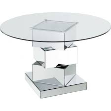 Use the mirrored dining room table so that any space looks more spacious and bright. Haven Mirrored Dining Table Meridian Furniture Furniture Cart