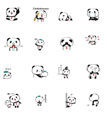 Shopping Panda 8211 Rakuten Line Sticker Download Shopping Panda 13178 Sticker Line And Use On Whatsapp Sticker Download Line Sticker Cute Panda