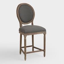 round back paige upholstered counter