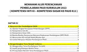 Silahkan klik tautan dibawah ini: Unduh Gratis Buku Pemahaman Memahami Alur Perencanaan Pembelajaran Paud Kurikulum 2013 Kompetensi Inti Ki Kompetensi Dasar Kd Paud K13 Operator Sekolah