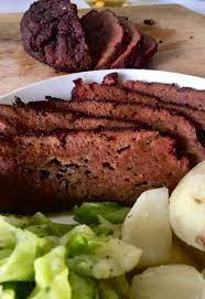 Vegan Corned Beef A Slow Cooker Seitan Recipe By Plant Power Couple Recipe Vegan Corned Beef Recipe Food Corned Beef Recipes