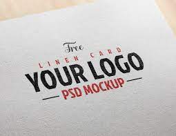 Free for personal & commercial use (attribution required). Free Linen Effect Card Logo Mockup Psd Good Mockups