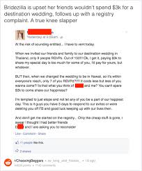 How to divide wedding expenses. Entitled Bride Furious Guests Won T Pay 3000 To Go To Her Destination Wedding Iheartradio