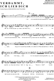 F (g) er fragt nur: Verdammt Ich Lieb Dich Trompete In B Matthias Reim Pdf Noten Klick Auf Die Noten Um Reinzuhoren Noten Saxophon Noten Noten Lernen Gitarre Trompete