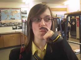 Me the first day of seventh grade, decked out and stoked as frick 😏🥴 *I'm  sad to report that I ended up being known only as "Twilight girl" my first  2 years