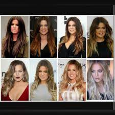 The Gradual Khloe Kardashian Blonde Over A Year Har Ideer Brunett