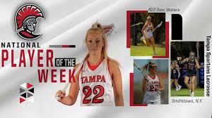 Tampa's Waters Named IWLCA National Defensive Player of the Week ...