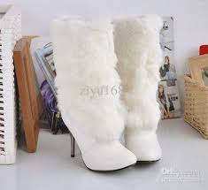 White Fur Boots For A Winter Wedding I Bought These Winter Wedding Shoes White Fur Boots Wedding Dress Shoes