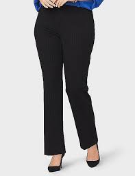 Jones Studio Plus Size Ponte Pinstriped Pants Dressbarn Pinstripe Pants Clothes