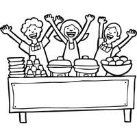 Snake charmer painted lady coloring page. Lunch Ladies Coloring Pages Surfnetkids