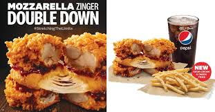 Variants have included fillets that are grilled or with a spicy zinger coating. Kfc S Pore Is Introducing The Mozzarella Zinger Double Down And New Shaker Fries On May 29 Singapore Foodie