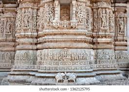 Bas-relief Famous Ancient Ranakpur Jain ...