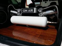 On Air System Hidden Hardwood Custom Car Interior Car Trunk Air Ride