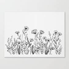 Maybe you would like to learn more about one of these? Pin By Christina On Beehive 95 Wildflower Drawing Flower Drawing Botanical Line Drawing