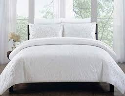 Add a touch of style to your bedroom with this printed duvet cover set. White Queen Sized Comforters Ivory Cream More