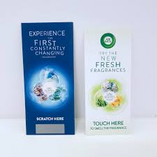 The smell is essentially held in millions of tiny bottles. Scented E Commerce Card Reed Pacific Media