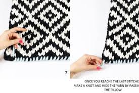 If you are knitting a pattern in the round, you will read the chart from right to left on every round. Chunky Jacquard Pillow Knitting Pattern 10 Steps With Pictures Instructables