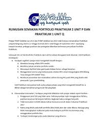 Maybe you would like to learn more about one of these? 2017 Sem 2 Rumusan Semakan Portfolio Praktikum 2 Unit P Praktikum 1 Unit Q