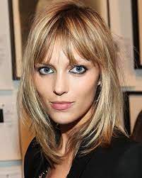 Make your hair appear thicker with these easy hairstyles (both short and long) inspired by your favorite celebrity haircuts. Bangs On Fine Thin Hair Google Search Hair Big Forehead Haircut For Big Forehead Thin Fine Hair
