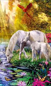 Au Bord De L Eau Bilder Malen Bilder Einhorn