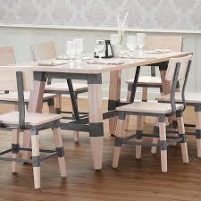 I love the lightness of the colors. Lancaster Table Seating 30 X 72 Solid Wood Live Edge Dining Height Trestle Table With Legs And Antique White Wash Finish