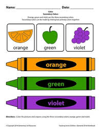 This art is called the foxes and the artist name is franz marc and this art have color, texture the artist use dark and primary and secondary colors and good texture. Teaching Art To Children Elements Of Art Secondary Colors With Color Wheel