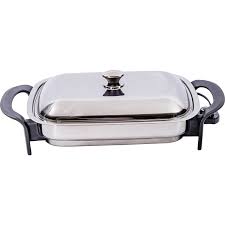 Precise Heat 16 Inch Rectangular Surgical Non Stick Stainless Steel Electric Skillet Be Sure To Che Electric Skillets Best Electric Skillet Stainless Steel