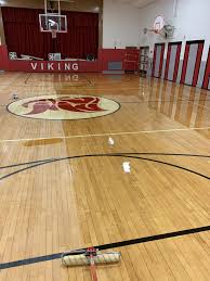 Gym Floor Coating After Buffing In 2020 Floor Installation Flooring Gym Flooring