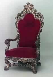French Regence Style 19th Cent Gilt Throne Chair With Carved Back Crest And Stretcher With Red Velvet Upholstery Throne Chair Carving Chair
