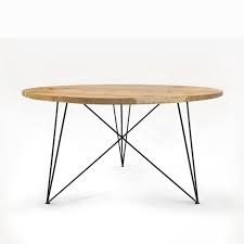 Esstische aus massivholz finden sie in dieser kategorie: Esstisch Round Oak Massive Eiche Design Stahlgestell